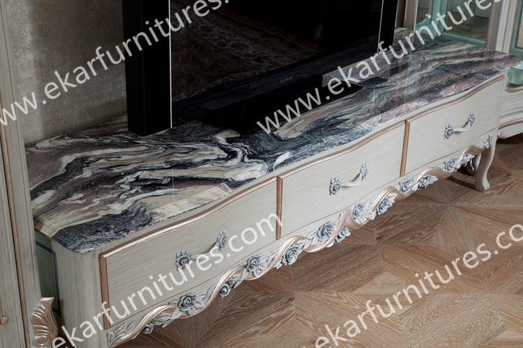 TV Stands Wooden Furniture marble tv stand living room furniture China Supplier FTV-103