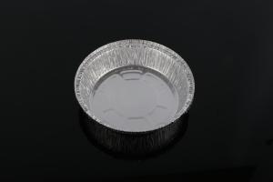 China Shallow Disposable Aluminium Foil Bowl 7inch Round Foil Pie Trays factory