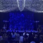 4*6M Blue And White LED Star Curtain Backdrop For Night Club LED Curtain Light