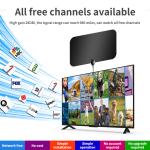 Adhersive Mount Indoor Smart Digital Tv Antenna The Ultimate Solution for Indoor