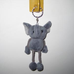China promotional stuffed plush elephant toys keychain factory