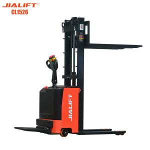 China Electric Reach Stacker CL1526 1500kg Rated Traction Weight 2600mm Lifting Height Noise Level ≤70dB A Lift Motor Rating 2.2kw factory