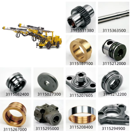 Related excavator parts