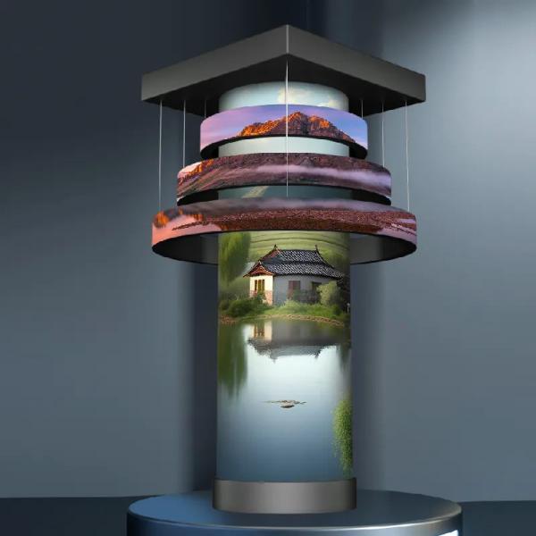 Aluminum Alloy Soft LED Screen Curved Indoor Signage Advertising Flexible LED