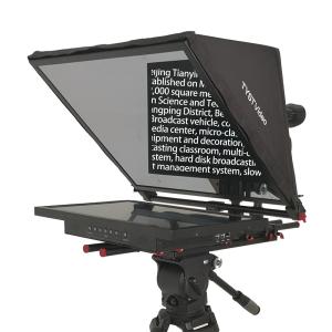 China 21 Inch Single Screen Studio Teleprompter with Tempered Beam Splitter Glass and Font factory