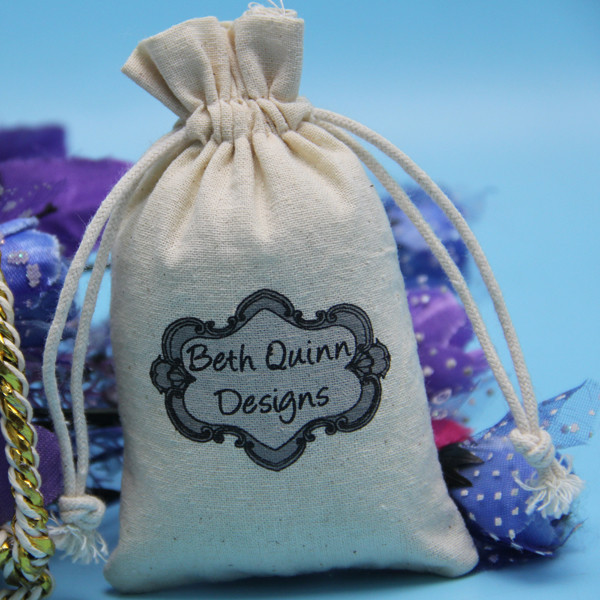 Cotton Fabric 8oz Canvas Drawstring Dice Bag 15*20cm