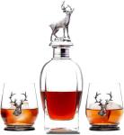 Bar Party 24oz Whisky Empty Glass Wine Bottles With Glass Tumbler