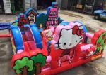Hello Kitty Inflatable Toddler Playground With Slide , Commercial Adult Bouncy