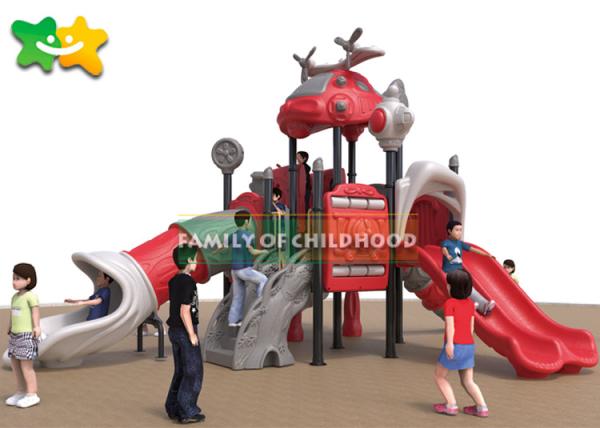 Food Grade Toddler Garden Slide Set , Children'S Playground Equipment Low