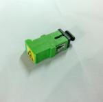 Green SC / APC Fiber Optic Adapter With Metal Shutter Low Insertion Loss