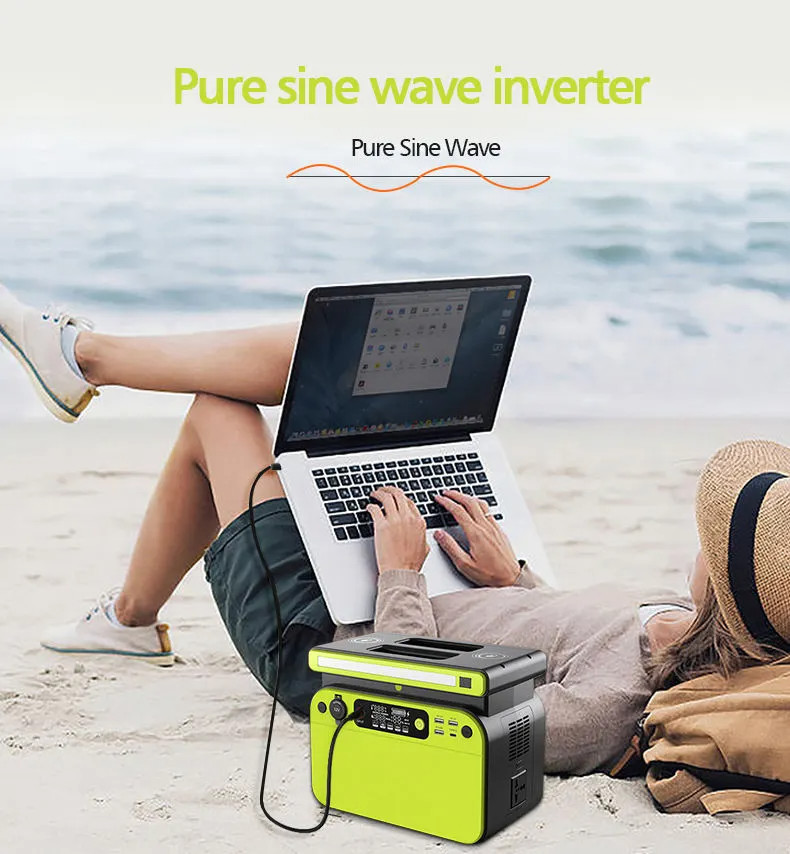 OEM ODM LiFePO4 lithium battery 500w Portable Solar Power Station Generator Lithium With LED Display