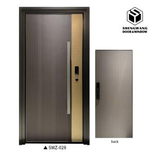 China CE Swinging Door With Window Residential Swinging Door With Window Customizable Size factory
