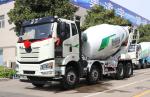 Concrete Mixer Truck 12 Wheels 8*4 FAW Mixer 375hp One Sleeper Cabin 8 Cubic