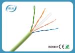Green Long High Speed Cat6 Lan Cable For Home Use High Temperature Resistance