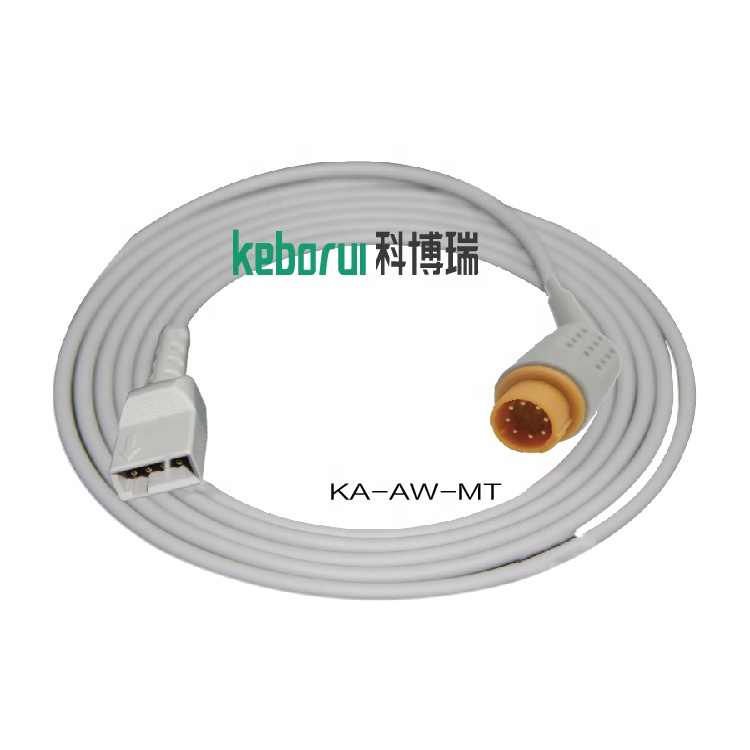 Arrow 8 Pin Blood Pressure Monitor IBP Adapter Cable To Merit Transducer