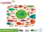 Ocean Fish Style Bamboo Fiber Tray , Shatter Proof Recycled Material Food