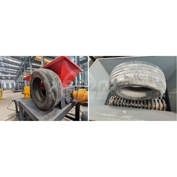 Heavy Duty Waste Tire Shredder with 12 Months Warranty 2200kg Weight and 22 Power for Tire Recycling