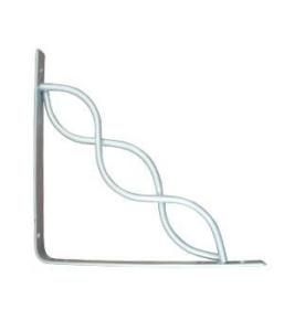 China Anti Rust Triangle Wall Bracket / Metal Scroll Shelf Brackets Nonstandard factory
