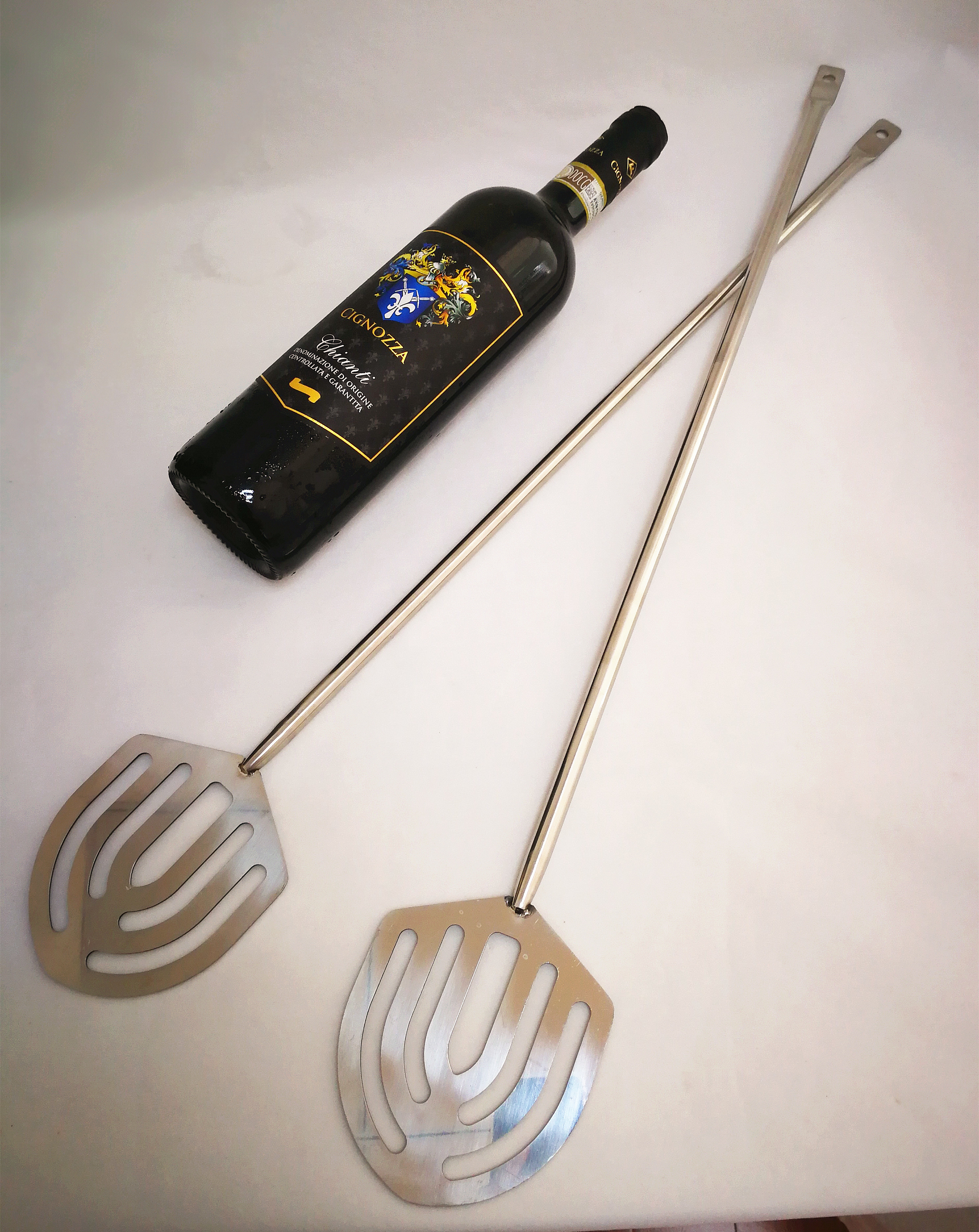Drilled U Shaped Stainless Steel Stir Paddle Hj004 61 * 4cm Food Grade