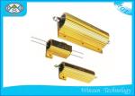 High Stability Wire Wound Gold Power Resistor 5W - 500W Cooling Plate Installati