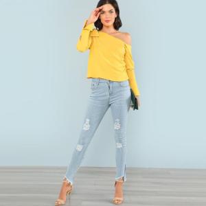 China Asymmetrical Sleeve Blouse for Women factory