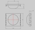 Square Cups Basket Pocket 107.6*89*31.1 Mm Suitable For Intermediate Proofer