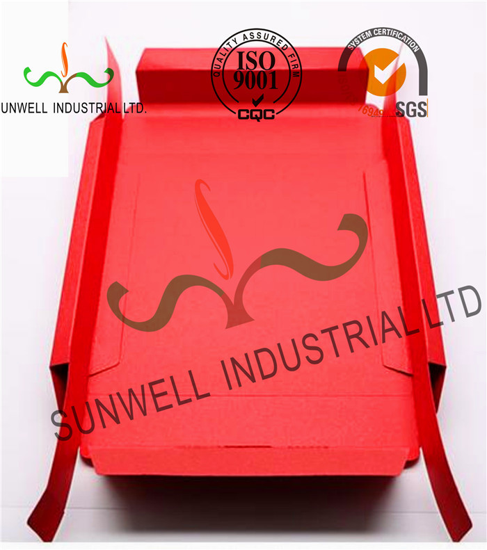 Red Color Cardboard Paper Boxes For Food Packaging Customized Gold Hot Stamping