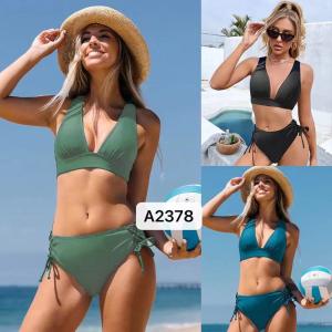 China Nylon Bikini Style Swimwear Swimsuit The New Type In Stock Fashion Comfortable Waterproof Moisture-Permeable factory