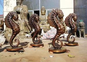 China Customized Size Bronze Statue For Garden Decoration Hippocampus Design factory