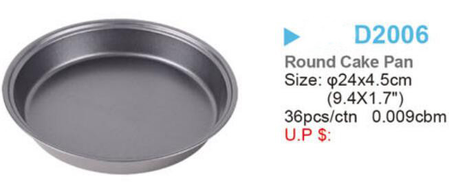 Home use Nonstick custom shaped Round Cake Pan 9inch pie pan pizza pan bakeware