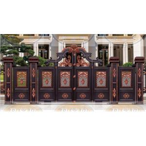 China Custom Aluminum Villa Gate Modern Design Galvanized Finish factory
