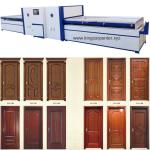 Full automatic PVC foil heating WPC door skin coating vacuum membrane press