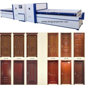 China Full automatic PVC foil heating WPC door skin coating vacuum membrane press machine factory