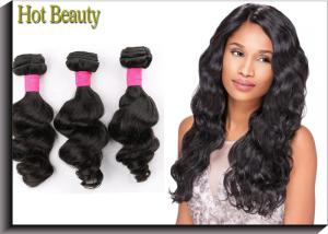 China Grade 6A Brazilian Virgin Hair Loose Wave 12&quot;-30&quot; Inch True To Length factory
