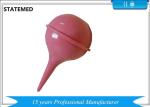 60ml Disposable Rubber Ear Irrigation Syringe Iso Approved In Red Color