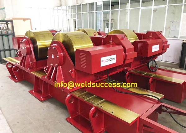 500T Conventional Tank Turning Rollers , Bolt Adjustment Pipe Welding Rotator