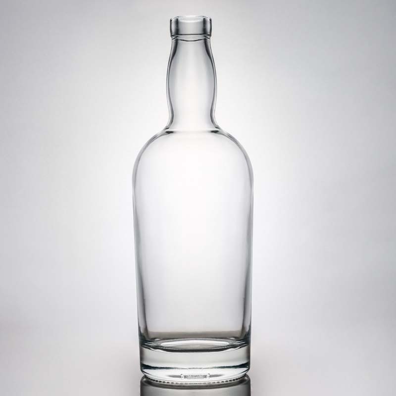 Super Flint Glass 700ml 750ml Rum Vodka Whisky Tequila Gin Glass Bottle with Lid