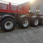 ABS Anti-lock Braking System Container Transport Skeleton / Skeletal Chassis