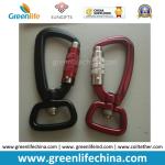 Space Aluminum Top Quality Black/Red/Yellow Lockable Snap Carabiners