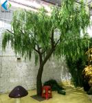 Dense Faux Weeping Willow , Green Willow Tree For Greenery Landscape