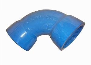 China Ductile Iron Double Socket Bend Fittings 22.5 Degree Bend Coated Bitume factory