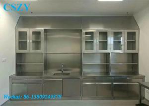 China 304&amp;316 stainless steel lab bench/ stainless steel lab work table/ laboratory furniture factory