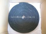 Black neoprene tape strip with self-adhesive PSA backing one side