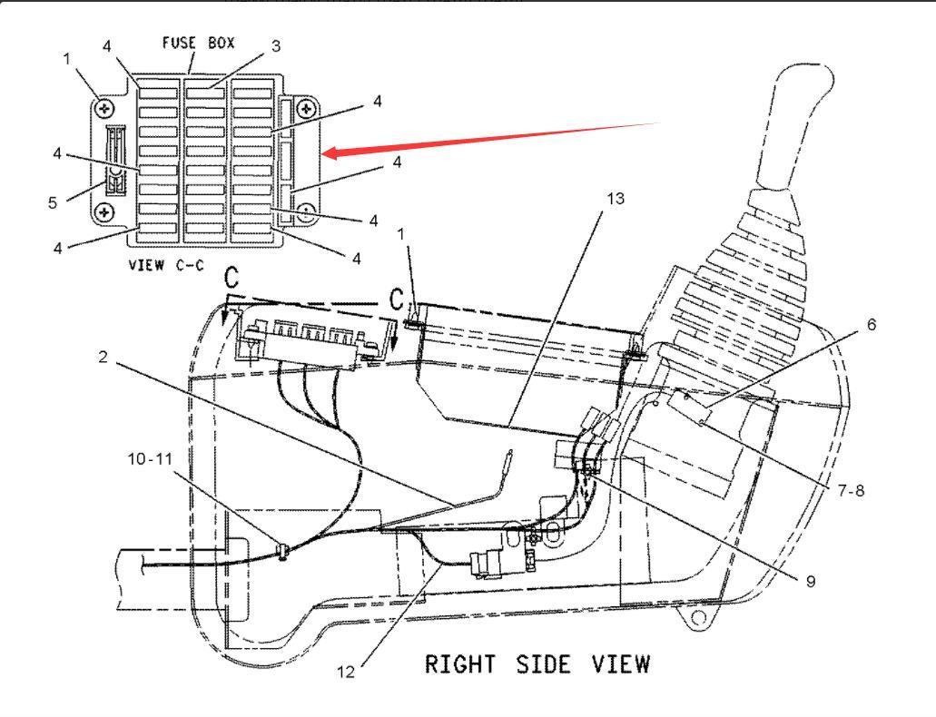 1114812 111-4812 Engine Fuse Box Base for 320B Excavator Parts