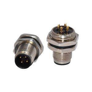 China PVC PA Epoxy Resin M12 Waterproof Connector 5P 8P Straight Sensor A/B/D Code on sale