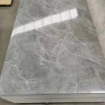 Waterproof High Glossy PVC Wall Panel Artificial Stone UV Marble Veneer for