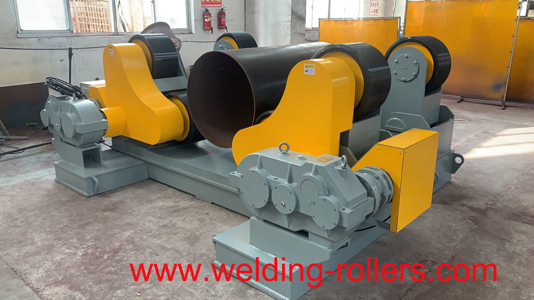 20 Ton Welding Pipe Rollers Rotator Self Aligning 3500 Mm With Foot Pedal