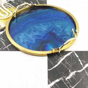 China Wear Resistant Round 38cm Diameter Metal Jewelry Tray factory