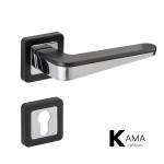Zinc Alloy Silver Mortise Door Lock Handle Set Mute Split For Wooden Doors