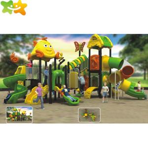 China Anti Skid Outdoor Children Park Plastic Playground Slide factory